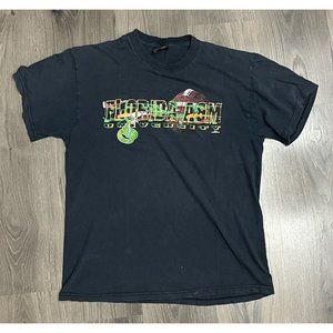 Vintage 90s Florida A&M FAMU Rattlers Black T-Shirt Size Large Football